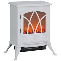 ELEKTROKAMIN DE-17053 1000/2000 W LED-Flamme Weiß - Weiß, Kunststoff (45/54/28.5cm) - ComfortXL