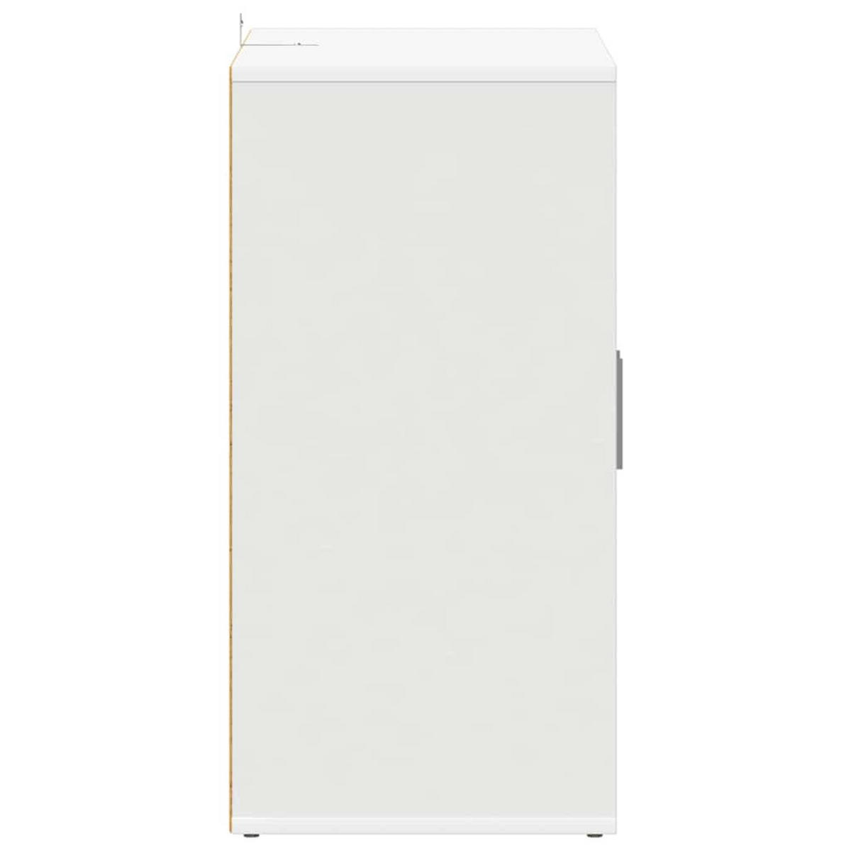 SCHUHSCHRANK Weiss 60/35/70 Cm Holzwerkstoff - Weiß, Holzwerkstoff (35/70/60cm) - vidaXL