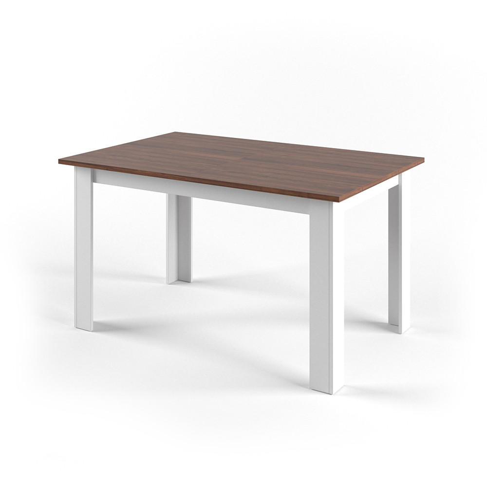 ESSTISCH Karlos Nussbaum 140 x 90 cm - Walnussfarben, Holzwerkstoff (90/140/76cm) - Vicco