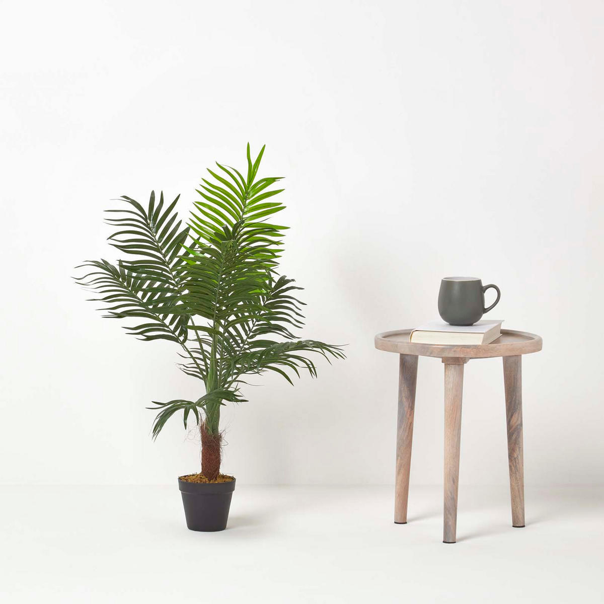 KUNSTPALME Mini, 70 cm - Grün, Kunststoff (70cm) - Homescapes