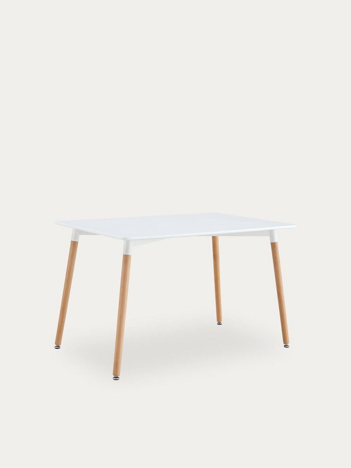 ESSTISCH Lora Natur - Weiß 80 x 120 - Braun, Holz (120/80/74cm) - Kenay Home