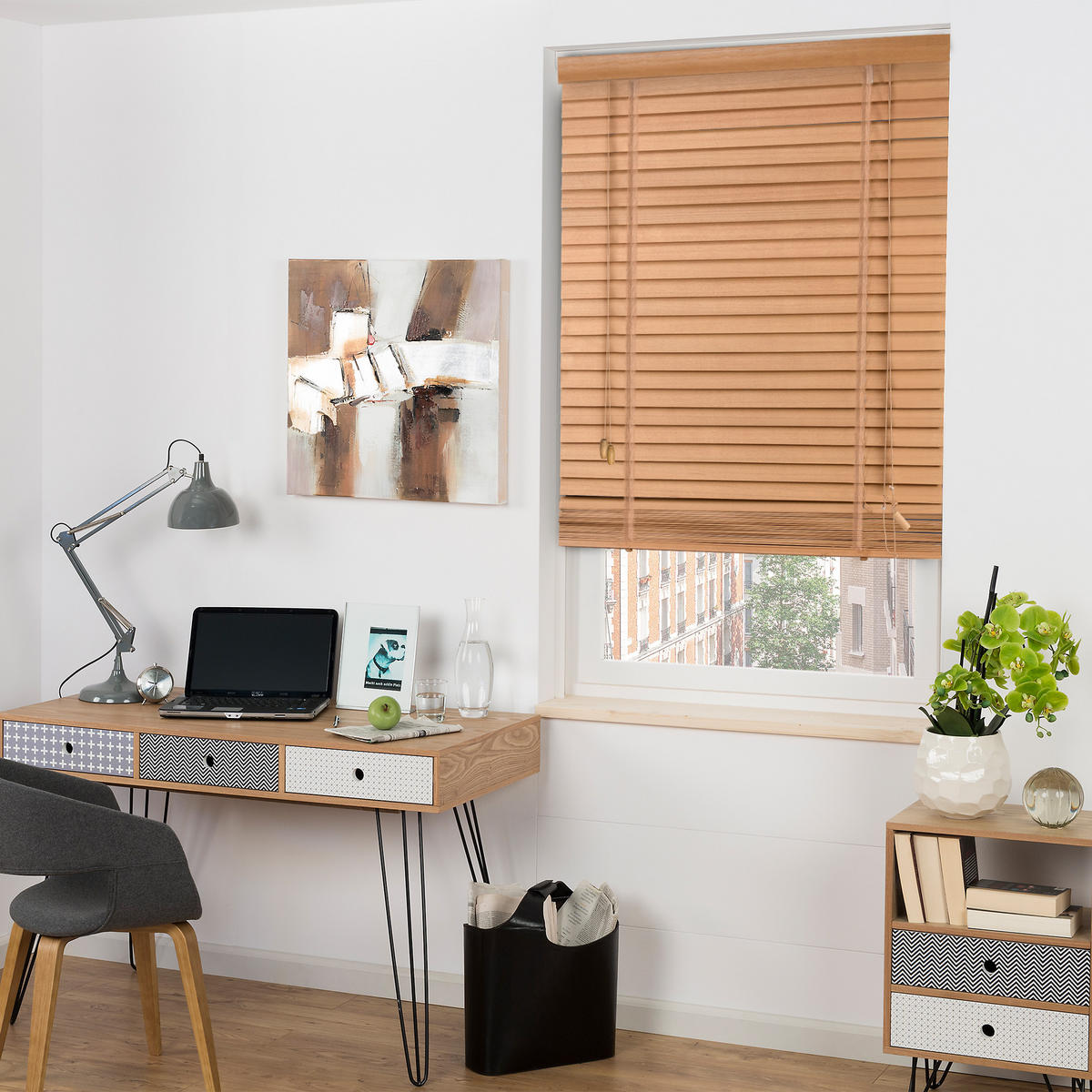 HOLZJALOUSIE SolDecor BE5 105/180cm Eiche - Eichefarben, Naturmaterialien/Holz (105/180cm) - Sol Royal