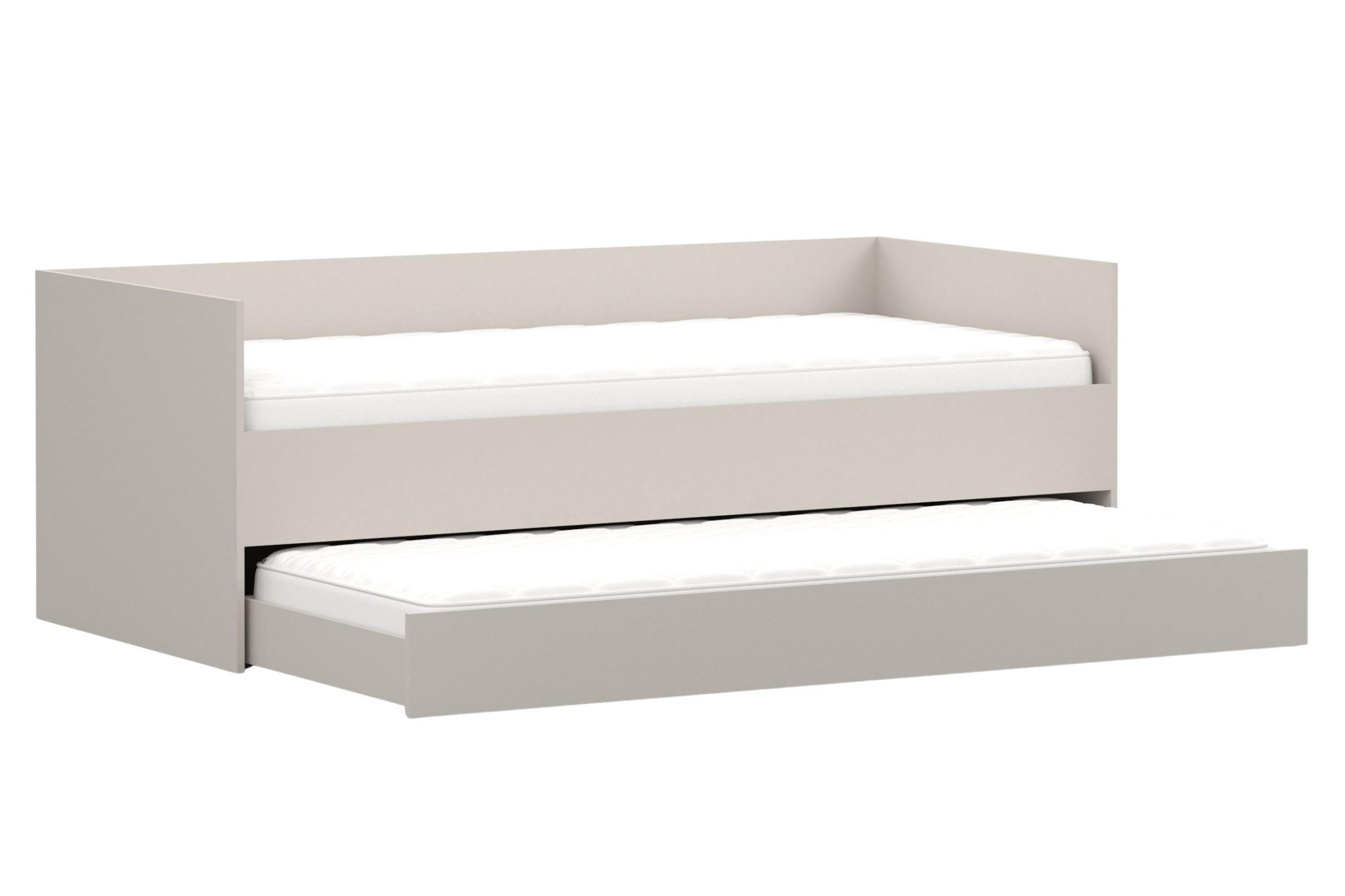 AUSZIEHBETT SIMO 90/200 cm in Kaschmir - Kaschmir, Holzwerkstoff (90/200cm) - Deine Möbel 24