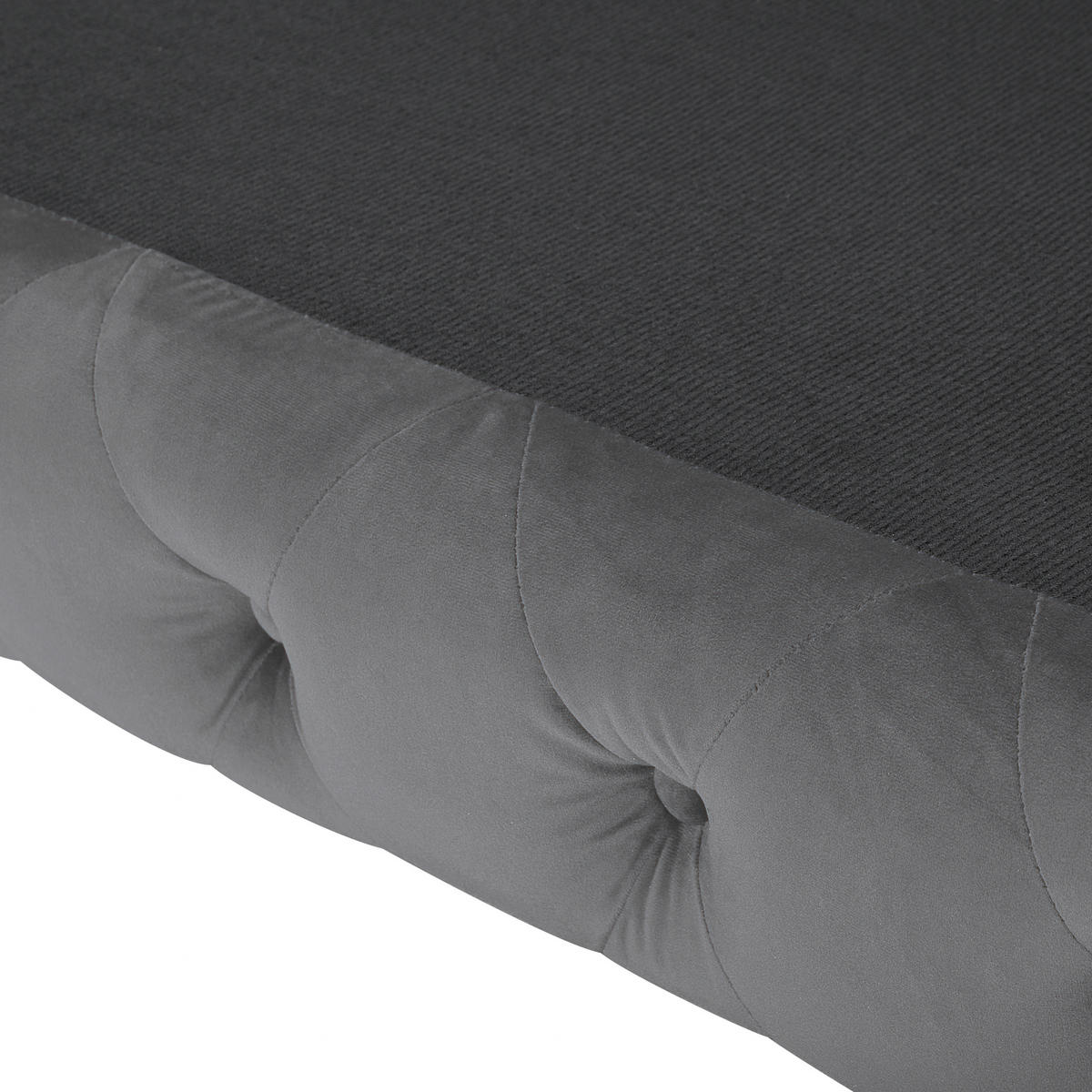 3-SITZER-SOFA Samtstoff Grau Sotra - Grau, Textil (224/70/85cm) - Beliani