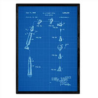 POSTER Raumkapsel Patent A3 Rahmenlos - Klar, Papier (29.7/5/42cm) - Nacnic