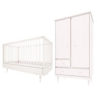SOBA ZA BEBE 2-dijelniBabushka Bijeli - bijela, drvni materijal (145/99/75cm) - Petits-meubles