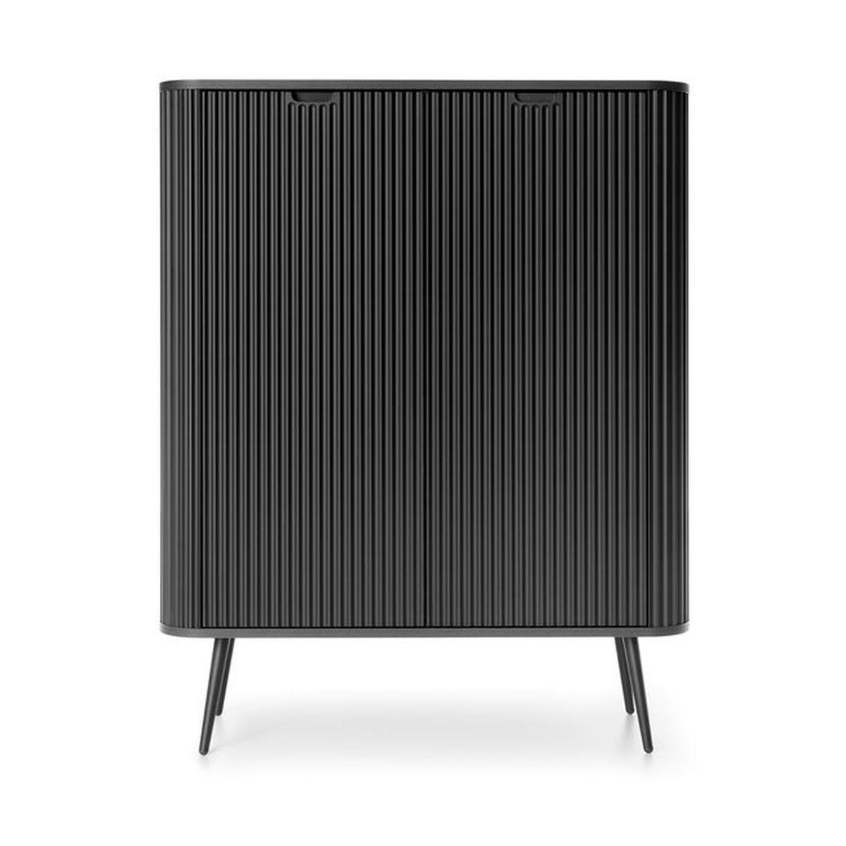 KOMMODE – 103 cm – Zova – Schwarz - Schwarz, Holzwerkstoff (103/129/39cm) - hi-markt