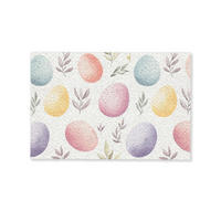 FUSSMATTE Eier - Bunt - Muster 90x60 cm - Multicolor, Kunststoff (60/90cm) - MuchoWow
