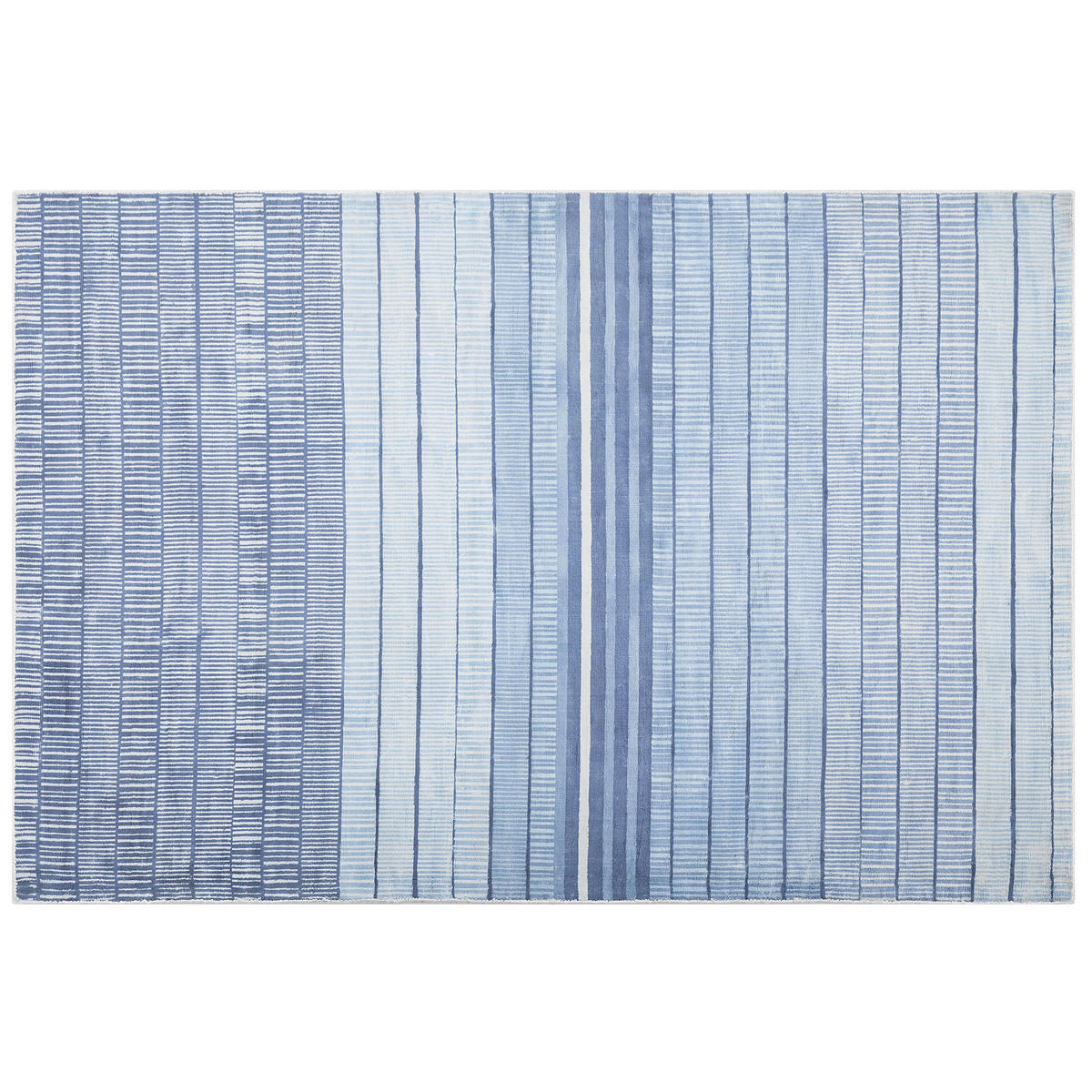 KURZFLOR-TEPPICH Yardere 230/160 cm - Blau, Naturmaterialien (160/230cm) - Beliani