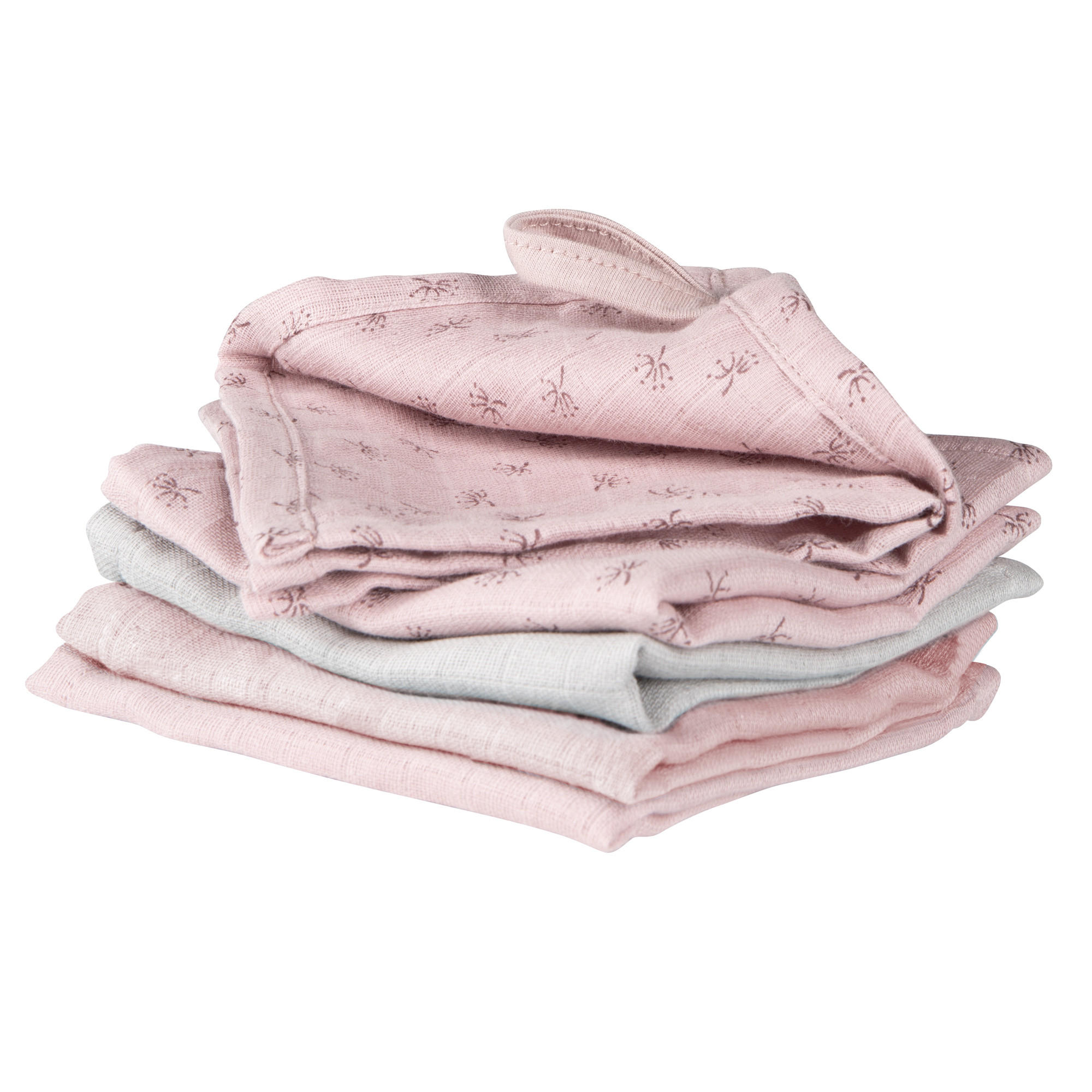 WASCHLAPPEN 5er-Set rosa - Rosa, Textil (25/25cm) - Roba