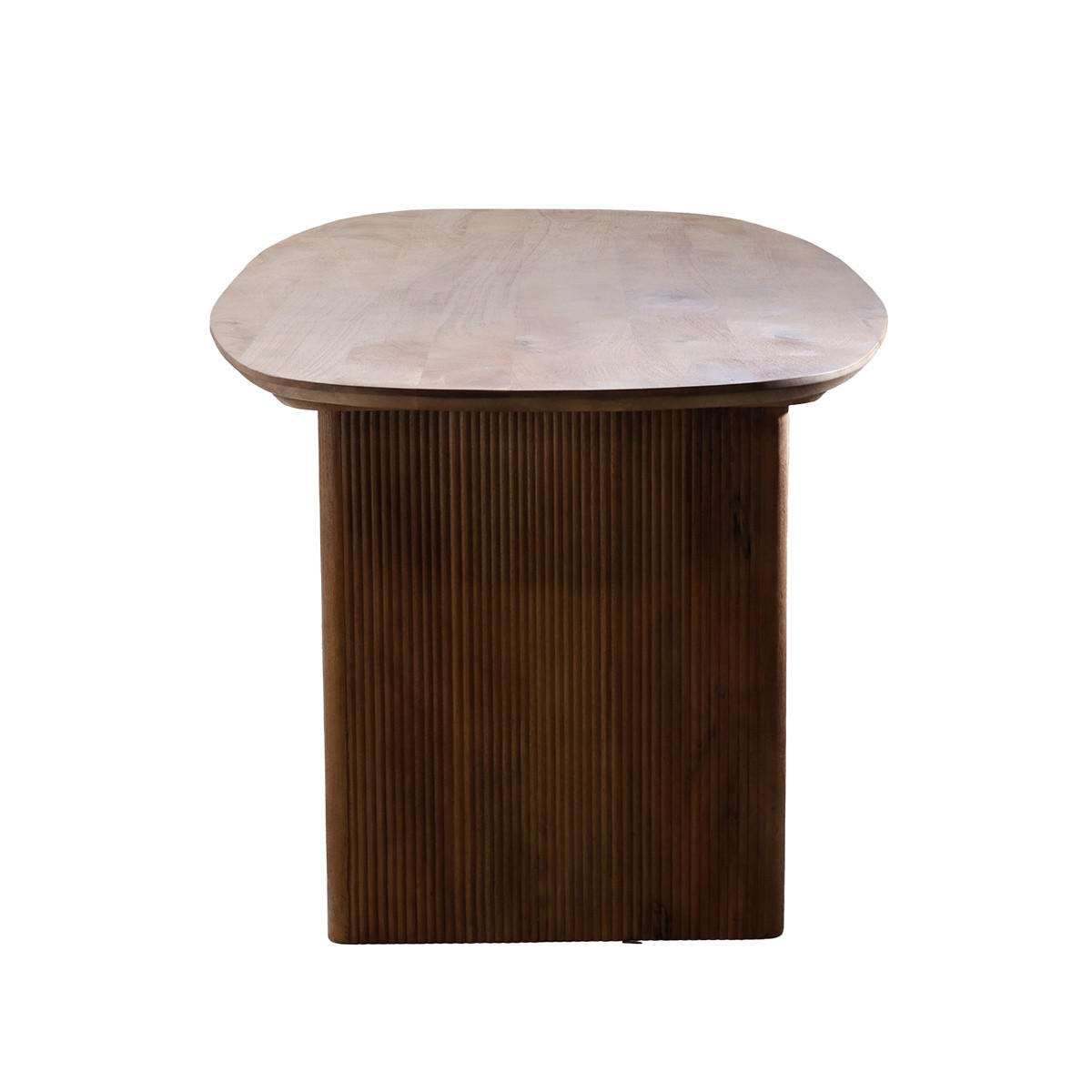 ESSTISCH oval aus Mangoholz 180cm, natürlich - Braun, Holz (180/90/76cm) - Giga Meubel