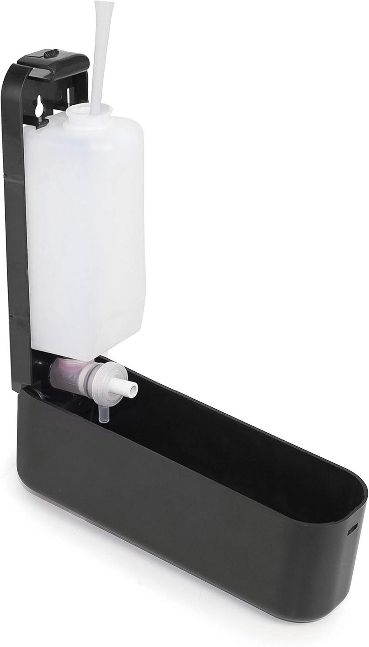 SEIFENSPENDER , Manueller Seifenspender 350 ml - Schwarz, Kunststoff (6/7.5/21cm) - BELZ