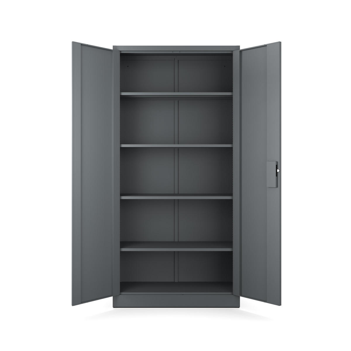 AKTENSCHRANK für Büro Metallschrank für Dokumente und Ordner Stahlschrank Anthrazit abschließbar 90x40x185cm - Anthrazit, Metall (90/185/40cm) - Muralo