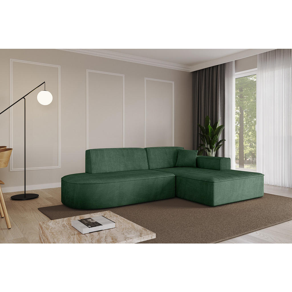 Thumbnail - Altdecor Ecksofa, Grün, Textil, 3-Sitzer, 233x165 cm, Wohnzimmer, Sofas & Couches, Wohnlandschaften, Ecksofas