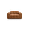 SOFA Kendal aus Samt kamel 2 Sitzplätze - Hellbraun, Textil (156/79/103cm) - Micadoni