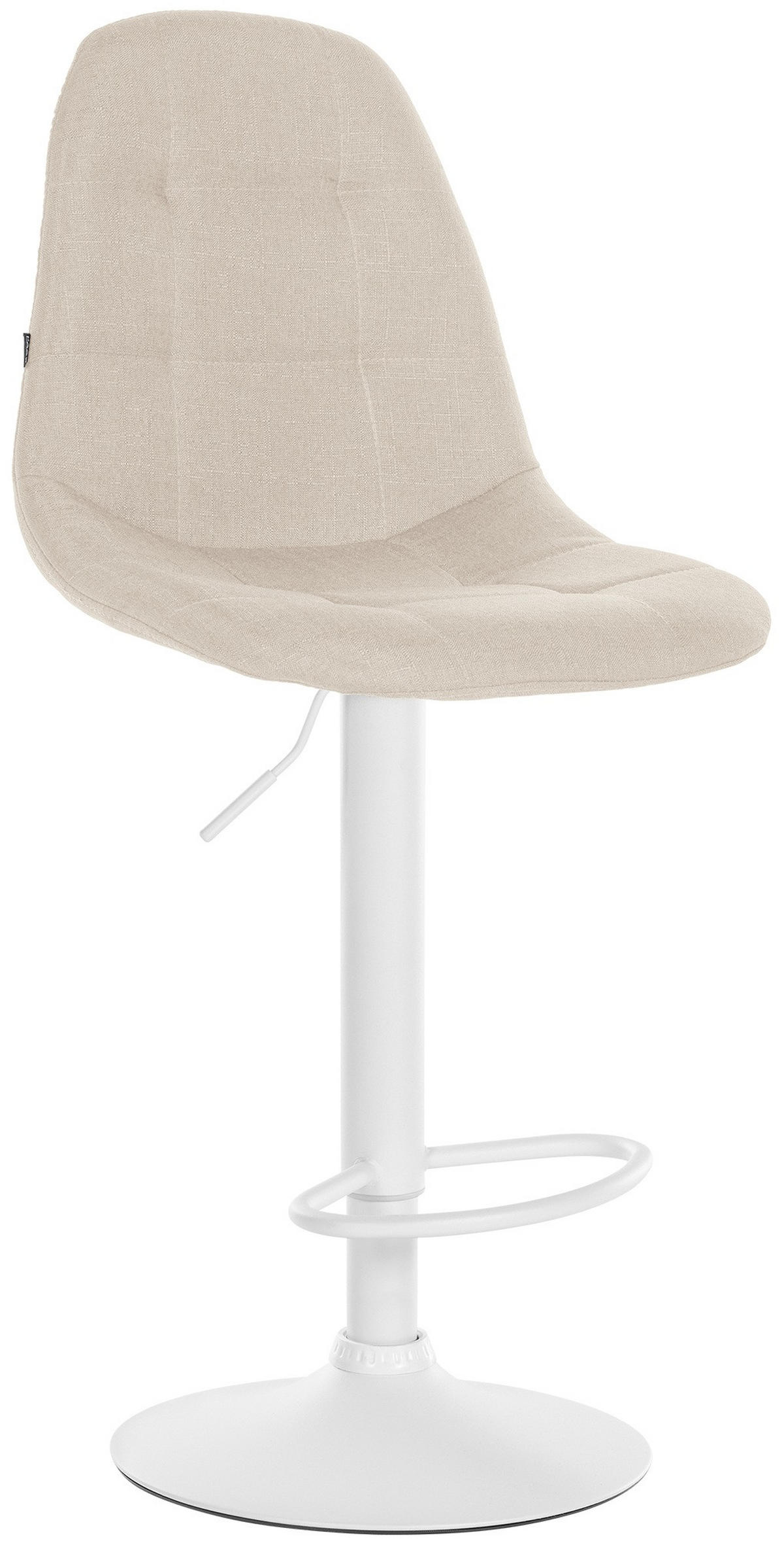 BARHOCKER Metall creme - Creme, Textil/Metall (47/99/56cm) - CLP
