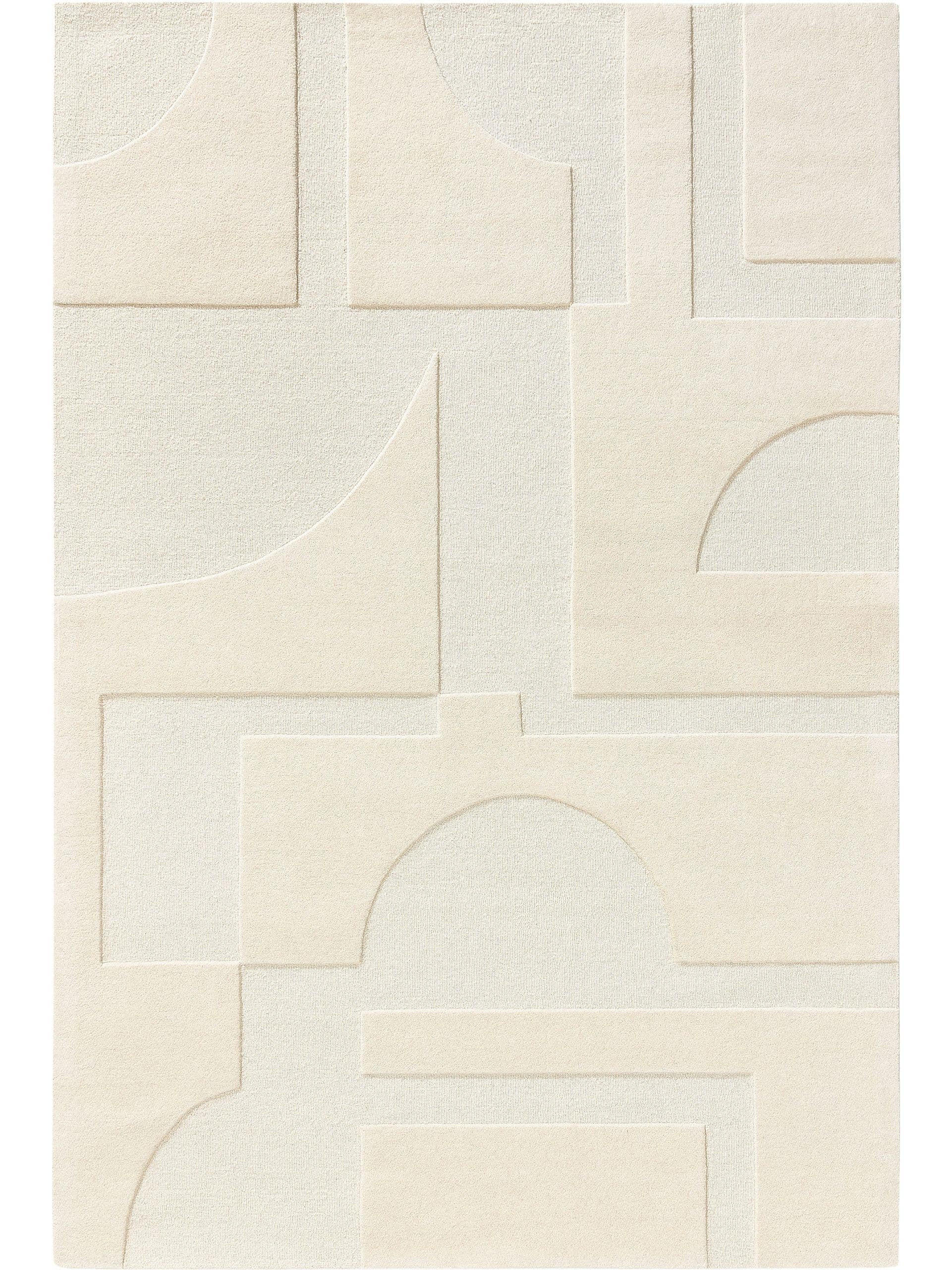 WOLLTEPPICH Logan Cream 160x230 cm - Creme, Textil (160/230cm) - benuta Pure