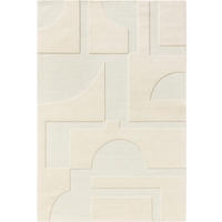 WOLLTEPPICH Logan Cream 200x300 cm - Creme, Textil (200/300cm) - benuta Pure