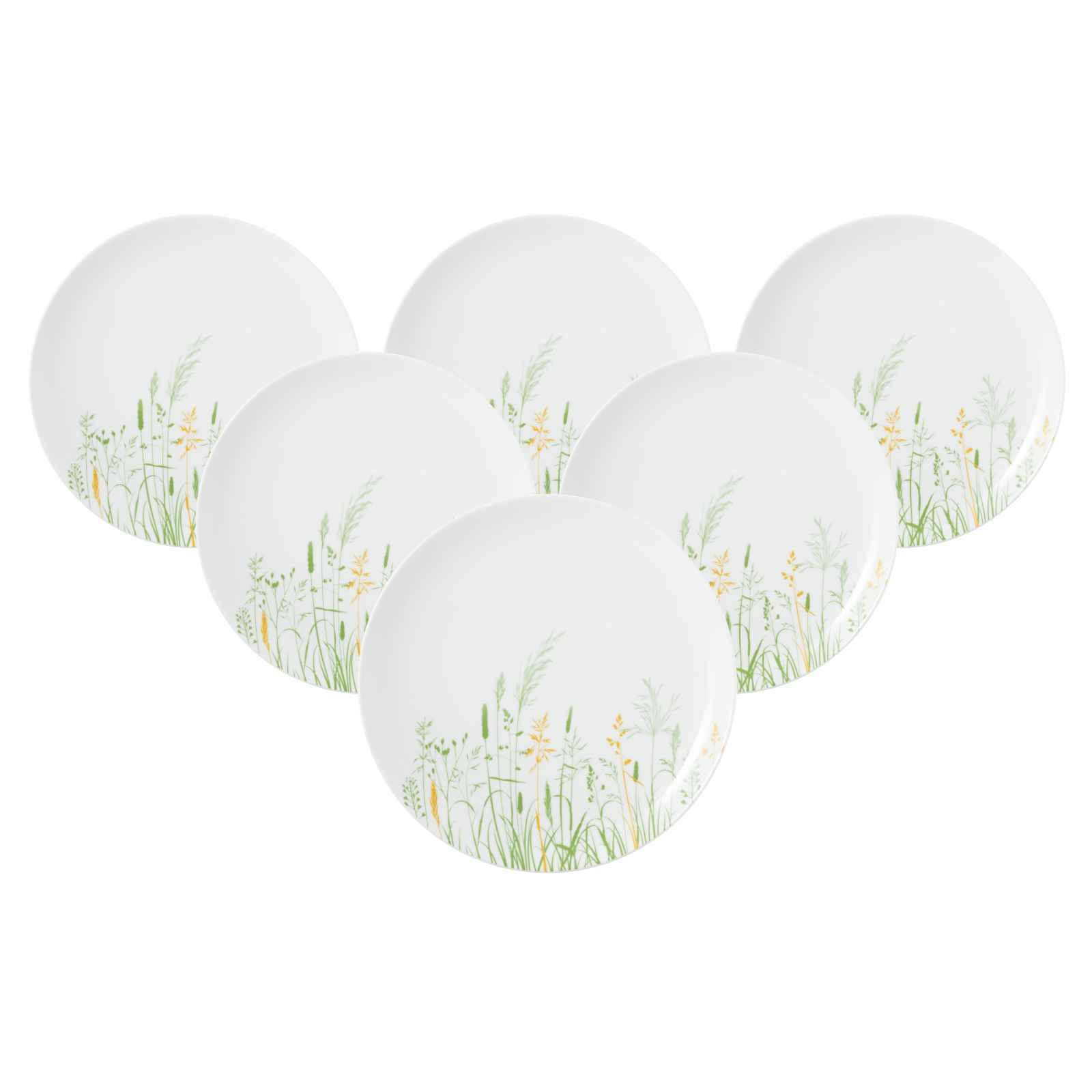 SPEISETELLER Liberty Meadow Grasses weiß-bunt ø 27,5 cm 6er Set - Multicolor/Weiß, Keramik (27.9cm) - Seltmann Weiden