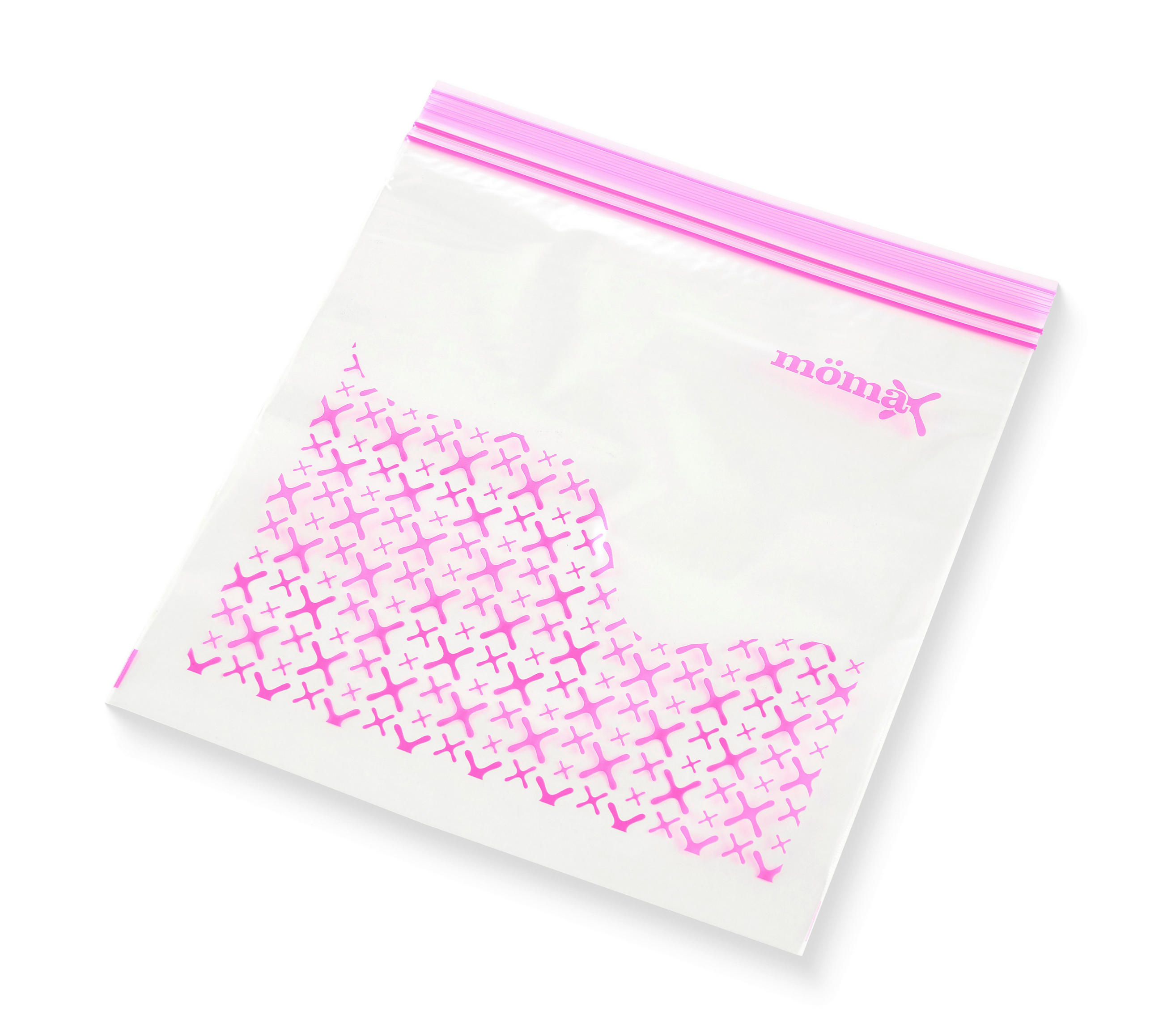FRISCHHALTEBEUTEL Michi Klar/Pink ca. 2,5 l, 25 Stk. - Pink, Kunststoff (24/1/24.2cm) - Mömax