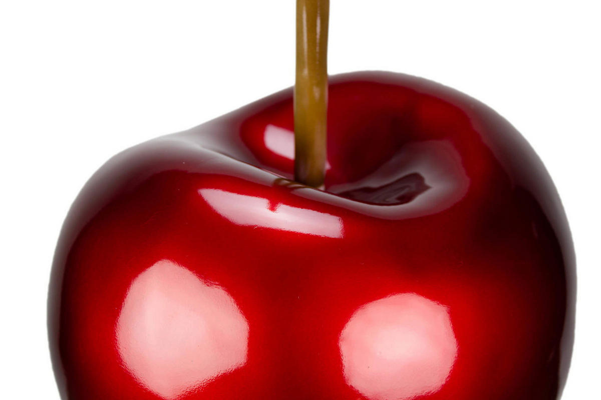 SKULPTUR Rot 24/48 cm - Rot, Stein (2.4/48/23cm) - KUNSTLOFT