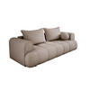 SOFA COCO SCHLAFSOFA mit Bettfunktion, Anthology Stoffbezug, 2-Sitzer, freistehend, Größe: 250x105x90 cm, Beige - Cappuccino, Holz/Textil (250/90/105cm) - DomoHome