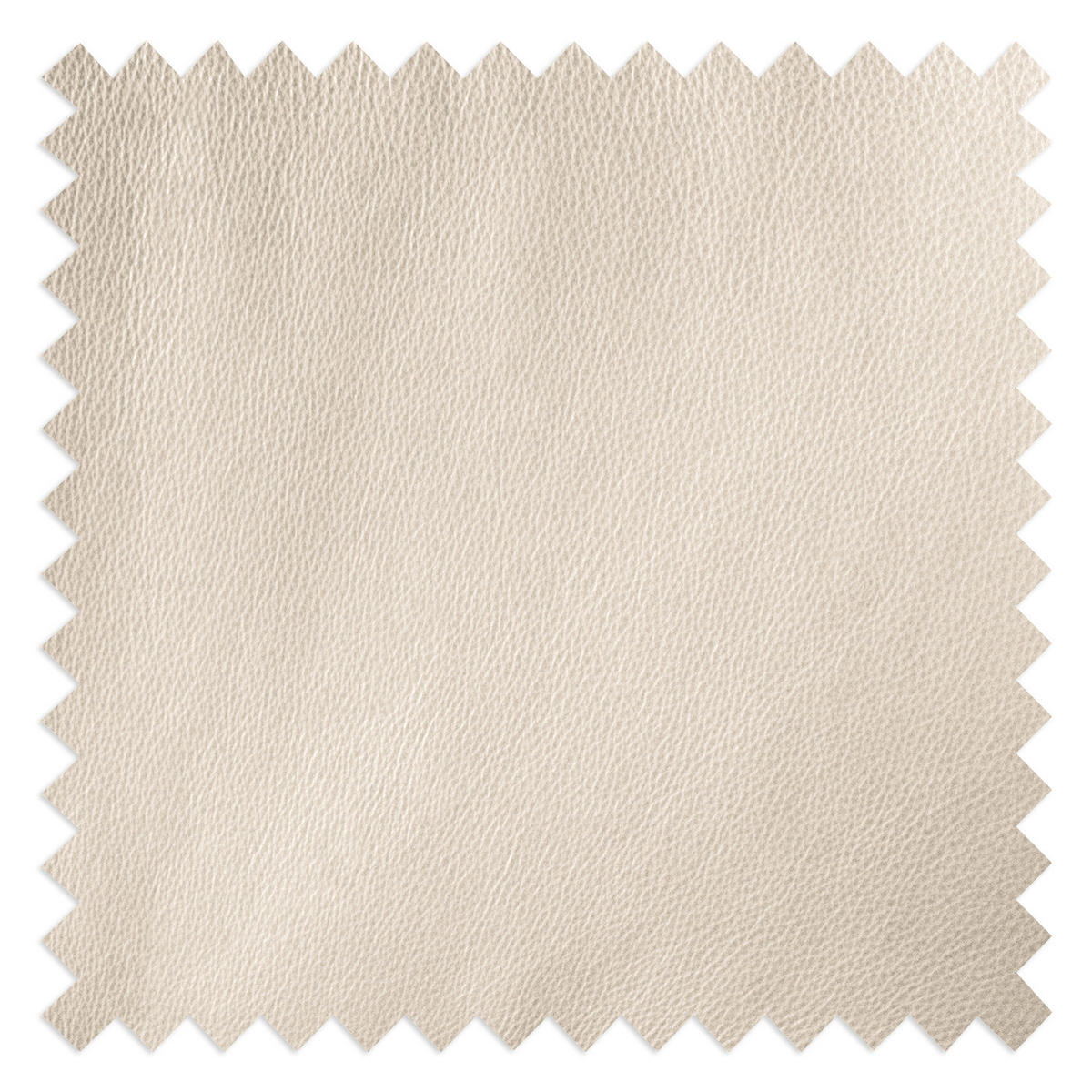 POLSTERHOCKER - Chromfarben/Hellgrau, Leder/Metall (108/40/69cm) - home24