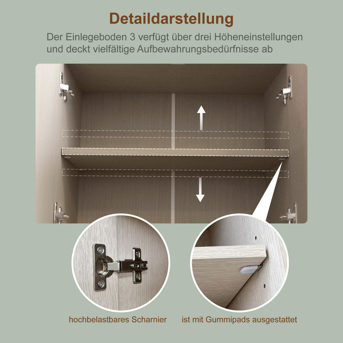 KÜCHENBUFFET 35/53/181 cm weiß aus MDF mit Müllfach - Weiß, Holzwerkstoff (35/181/53cm) - OKWISH