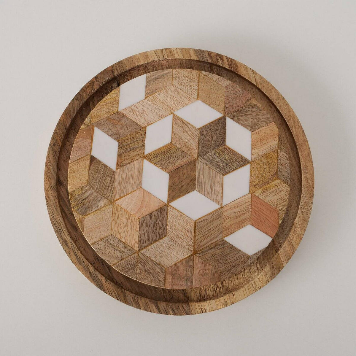 ZITRONENBEHÄLTER Moskai - Transparent, Holz (23/19/23cm) - Boltze Home