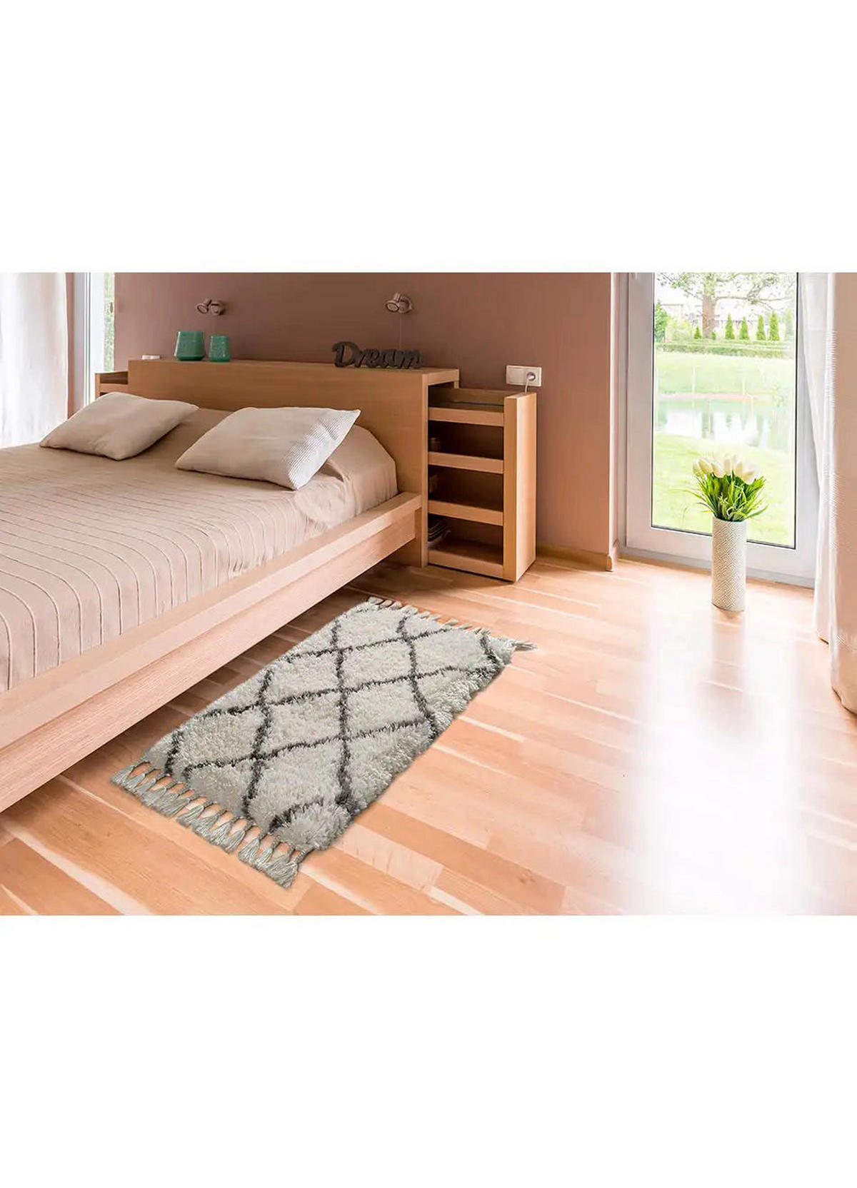 HOCHFLORTEPPICH Weiß Samira 120/170 cm - Weiß, Textil (120/170cm) - Atticgo