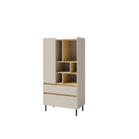 BÜCHERREGAL MURO 80x40x165 cm, Regal Beige - Beige, Holzwerkstoff (80/165/40cm) - MASSENO