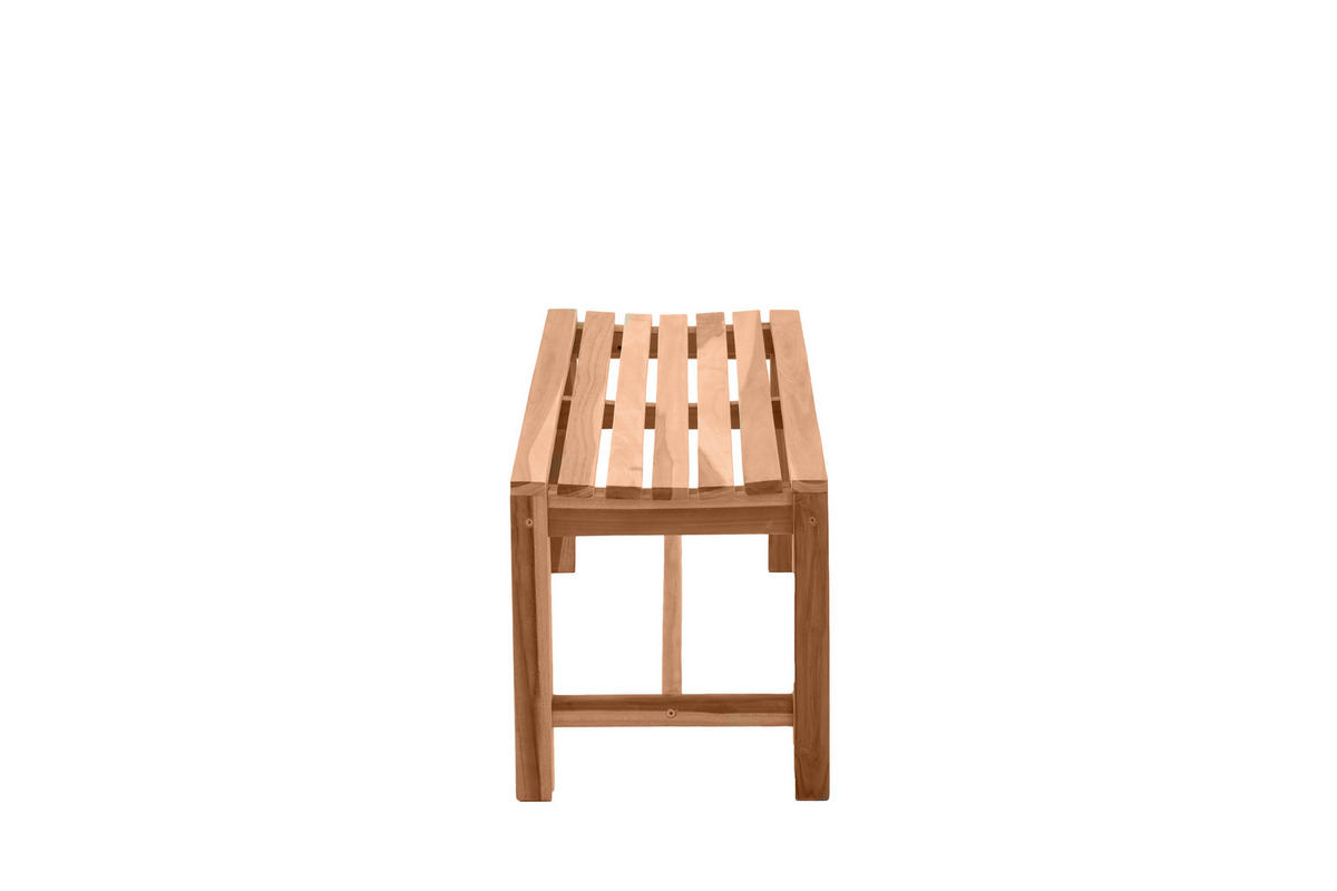 GARTENSITZBANK Teaka 2-Sitzer, 120 cm,Teakholz - Naturfarben, Holz (120/45/42cm) - TPFGarden