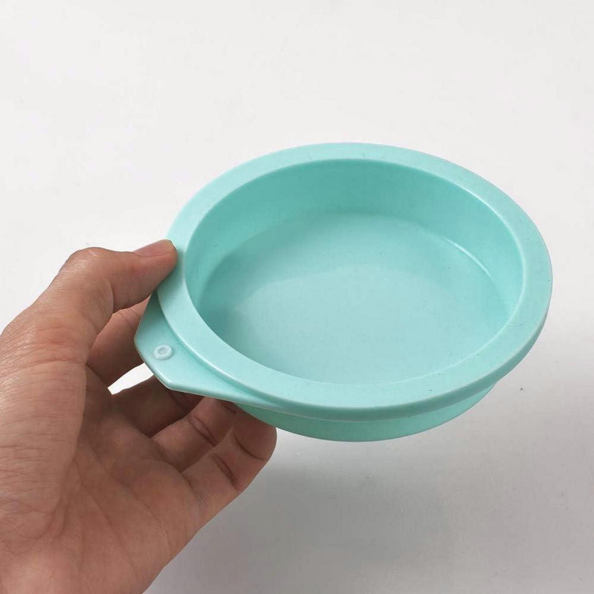 KUCHENFORM 6er Set Silikon Rund 12 cm - Türkis, Kunststoff (13/2.5/12cm)