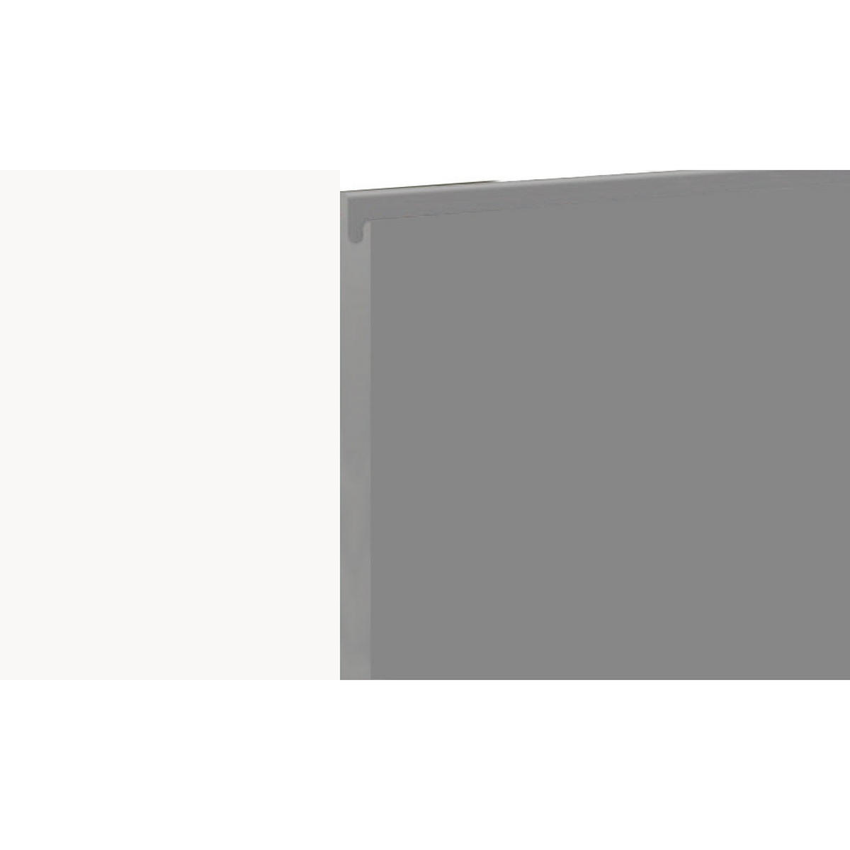 MIKROWELLENUMBAUSCHRANK Avellino W2MK/60 dust grey Acryl matt / Weiß 60 / 32,5 / 72cm - Weiß/Grau, Holz/Holzwerkstoff (60/72/32.5cm) - Feldmann-Wohnen