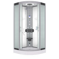 DAMPFDUSCHE Duschkabine D58-00M2 Weiß 80x80 - Weiß, Glas/Kunststoff (80/80/215cm) - AcquaVapore by Sandra Jentho