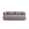 SOFA Jenny aus Boucle hellbraun 3 Sitzplätze - Hellbraun, Textil (90/73/178cm) - Micadoni