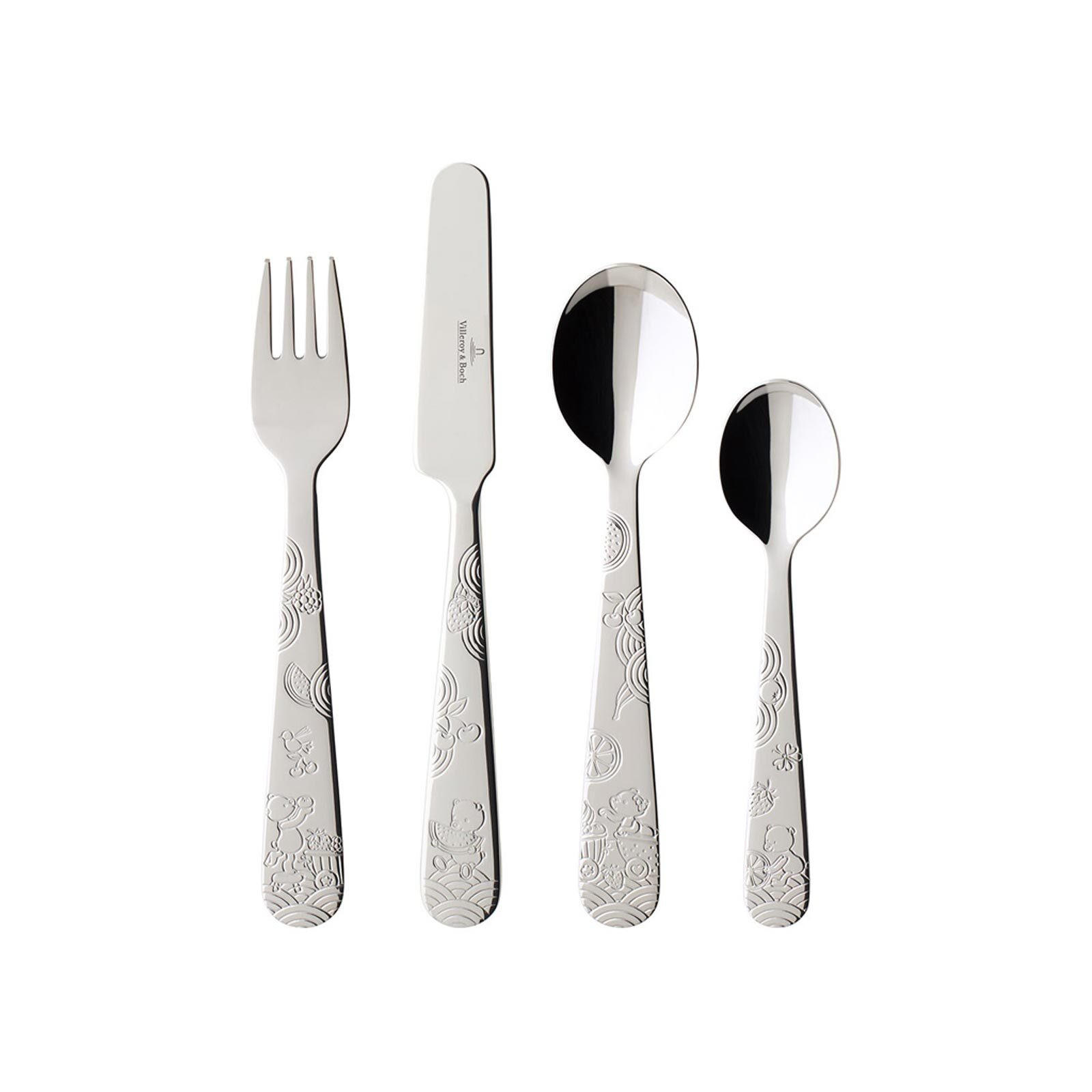 KINDERBESTECK Hungry as a Bear silber 4er Set - Silberfarben, Metall - Villeroy & Boch