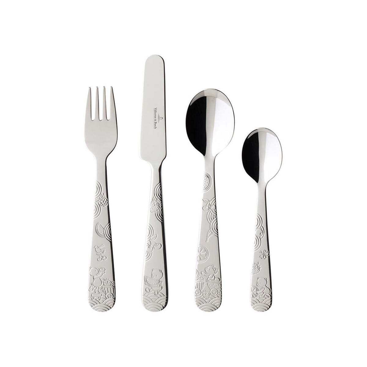 KINDERBESTECK Hungry as a Bear silber 4er Set - Silberfarben, Metall - Villeroy & Boch
