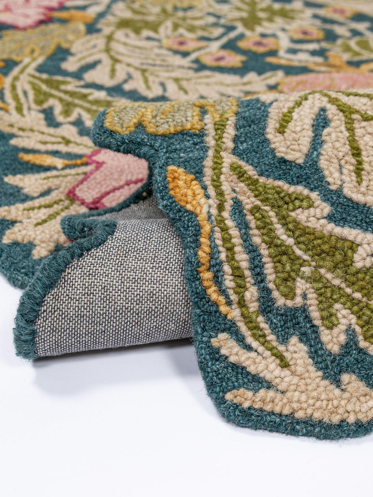 WOLLTEPPICH handgetuftet CHAR, Blütenmuster, Multi, 120 x 170 cm - Multicolor, Textil (120/170cm) - KADIMA DESIGN
