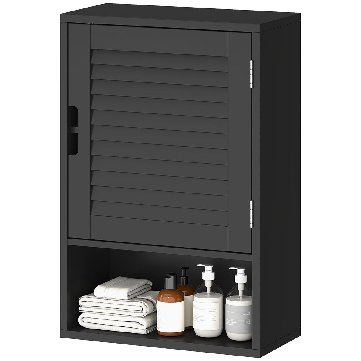 HÄNGESCHRANK Schwarz 1 Stück - Schwarz, Kunststoff (40/60/20cm) - GiPP