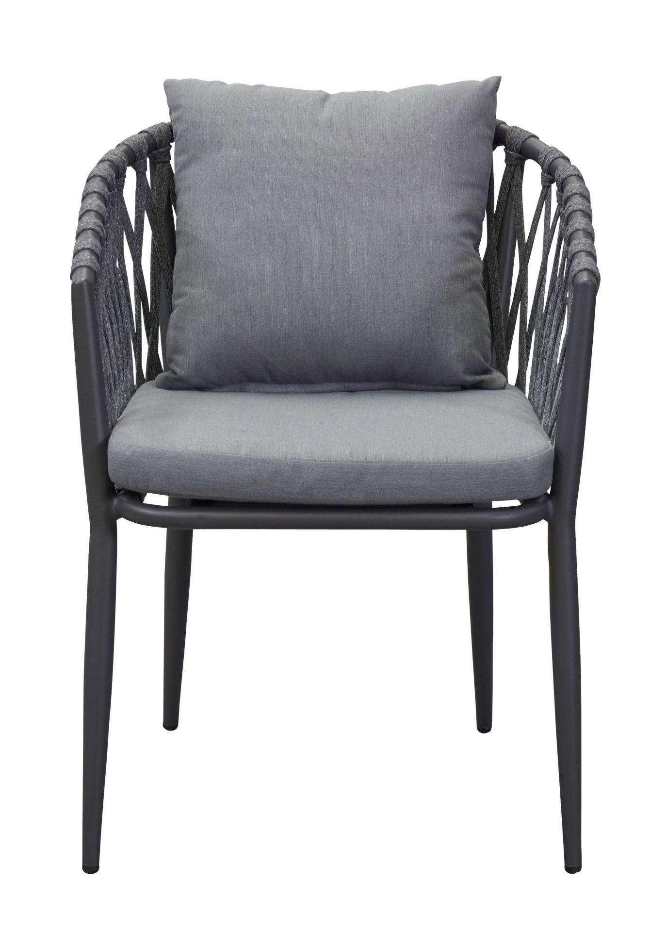 Thumbnail - dasmöbelwerk Stapelstuhl, Anthrazit, Metall, 45x80x60 cm, Gartenmöbel, Gartenstühle, Gartenstühle stapelbar