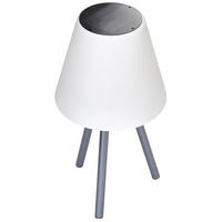LED Lampe mit Solar Panel und integriertem Akku kabellos 14h Laufzeit USB - Weiß, Kunststoff (24.5/24.5/47cm) - Northpoint