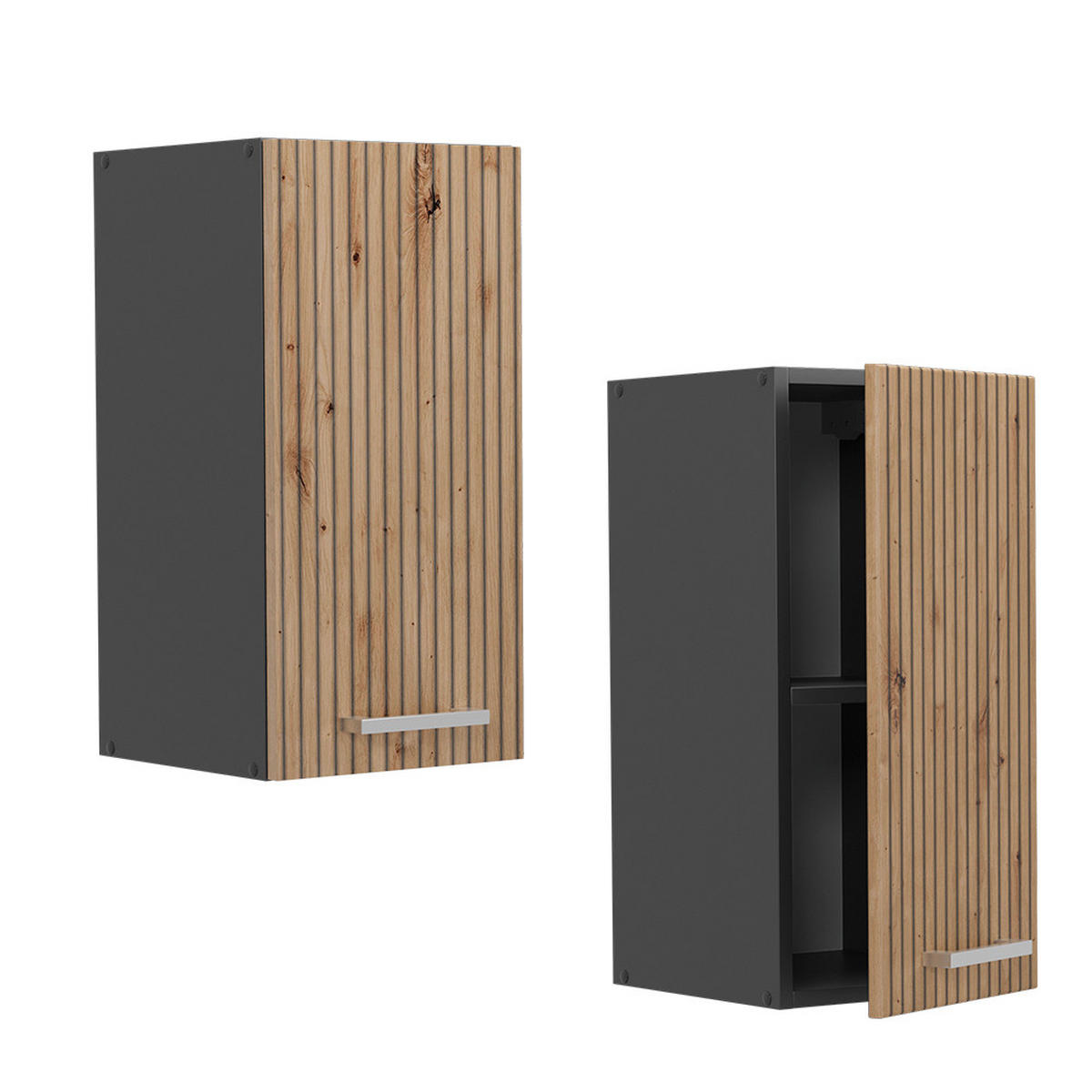 Anthrazit/Eiche Artisan, Holzwerkstoff (30/60/31cm) - Vicco