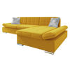 ECKSOFA Malwi Premiumi, Seite: Rechts - Dunkelgelb, Holz/Textil (278/161cm) - MIRJAN24