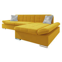 ECKSOFA Malwi Premiumi, Seite: Rechts - Dunkelgelb, Holz/Textil (278/161cm) - MIRJAN24