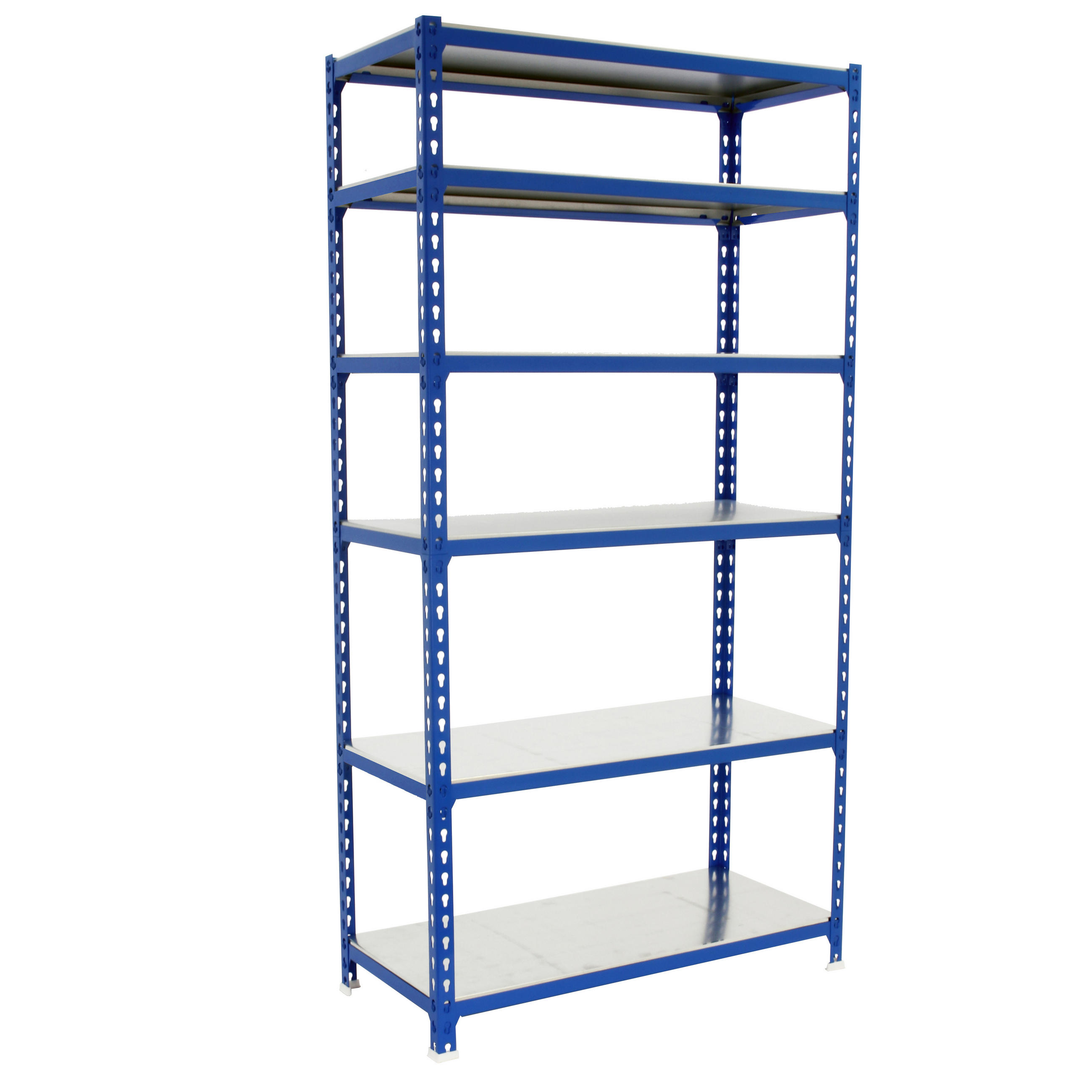 SCHWERLASTREGAL Giant Metal Shark HxBxT 250 x 120 x 30 cm Fachlast 200 kg Blau - Blau, Metall (120/250/30cm) - PROREGAL