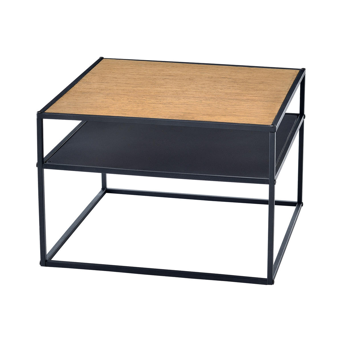 BEISTELLTISCH Quinisut 55/55/40 - Schwarz, Holzwerkstoff (55/55/40cm) - [en.casa]
