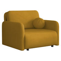 SCHLAFSOFA Viva Sun I - Gelb/Schwarz, Holz/Textil (100/85/103cm) - MIRJAN24
