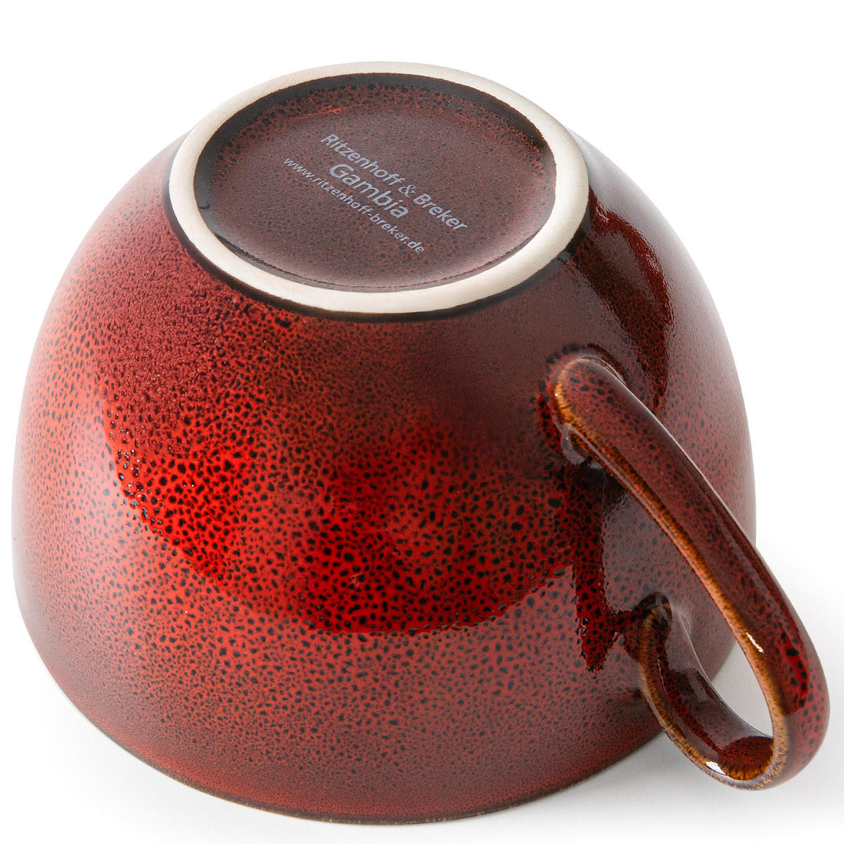TASSEN-SET GAMBIA 6-tlg - Rot, Keramik (0.22L) - Ritzenhoff Breker