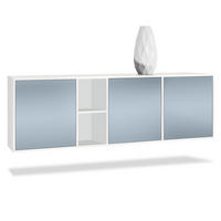 SIDEBOARD Cuba Türen in Denim - Pastellblau, Holzwerkstoff (182/53/35cm) - Vladon